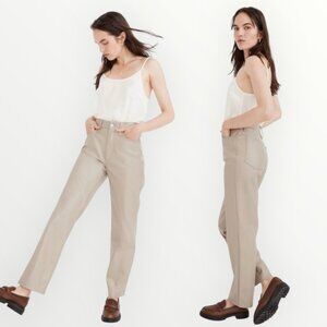 Madewell The Perfect Vintage Straight Jean: Faux Leather Edition